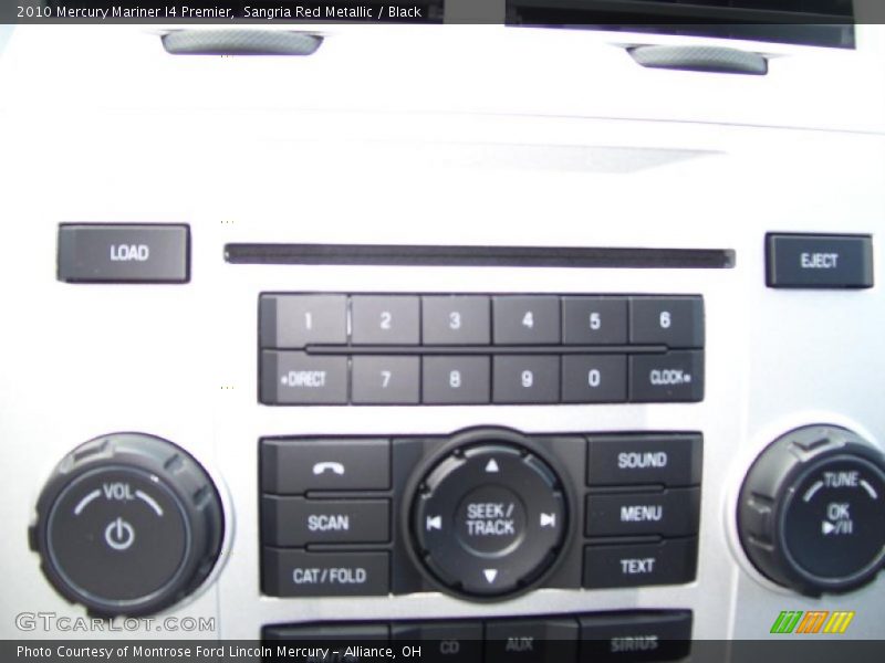 Sangria Red Metallic / Black 2010 Mercury Mariner I4 Premier