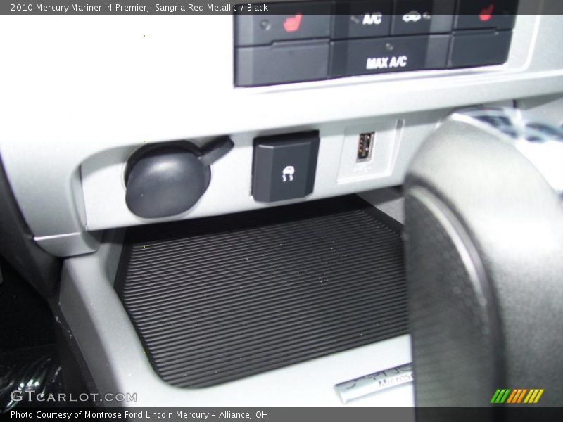Sangria Red Metallic / Black 2010 Mercury Mariner I4 Premier