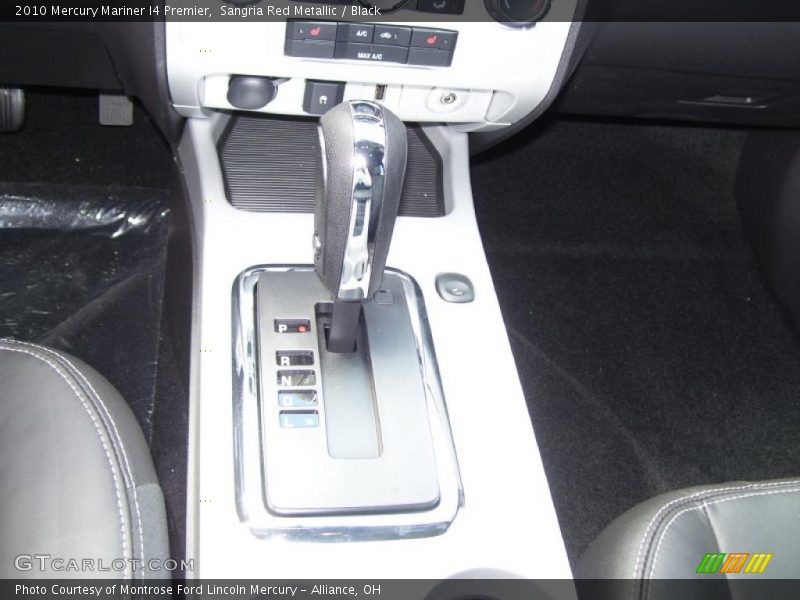 Sangria Red Metallic / Black 2010 Mercury Mariner I4 Premier