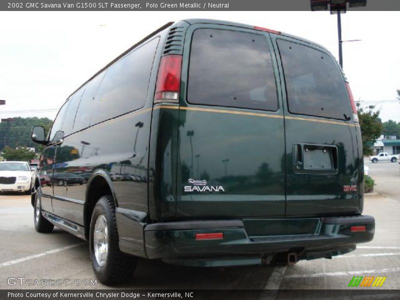 Polo Green Metallic / Neutral 2002 GMC Savana Van G1500 SLT Passenger