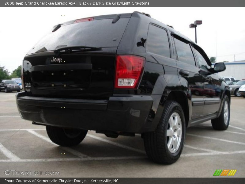 Black / Dark Slate Gray/Light Graystone 2008 Jeep Grand Cherokee Laredo 4x4