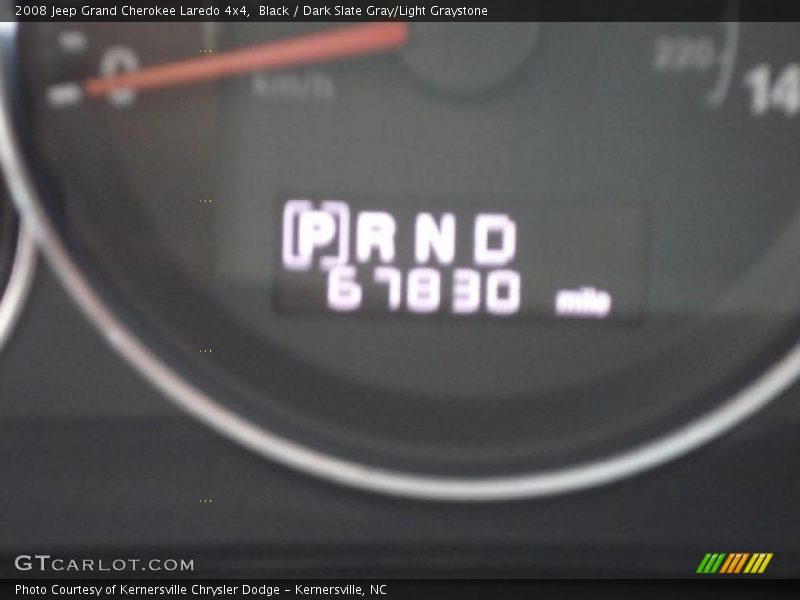 Black / Dark Slate Gray/Light Graystone 2008 Jeep Grand Cherokee Laredo 4x4