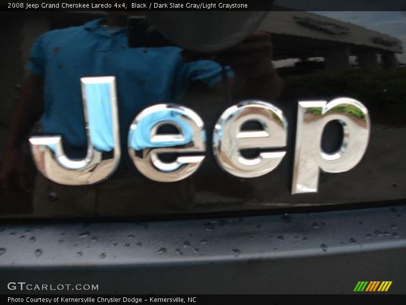 Black / Dark Slate Gray/Light Graystone 2008 Jeep Grand Cherokee Laredo 4x4