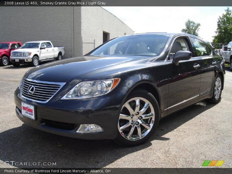 Smokey Granite Gray Mica / Light Gray 2008 Lexus LS 460
