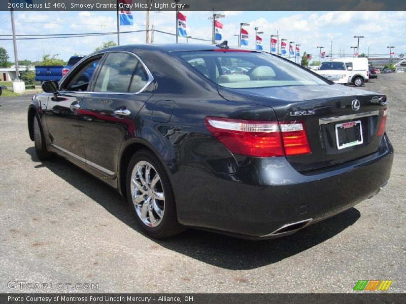 Smokey Granite Gray Mica / Light Gray 2008 Lexus LS 460
