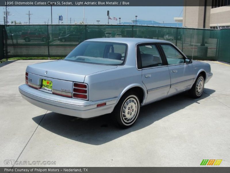 Light Adriatic Blue Metallic / Blue 1996 Oldsmobile Cutlass Ciera SL Sedan