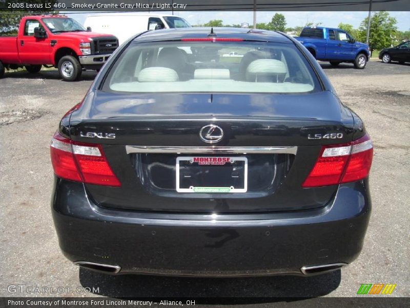 Smokey Granite Gray Mica / Light Gray 2008 Lexus LS 460