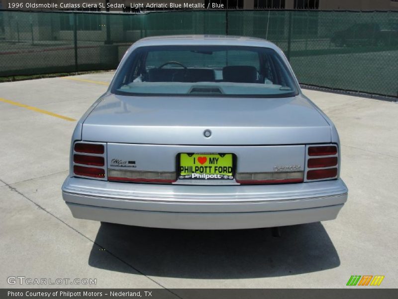 Light Adriatic Blue Metallic / Blue 1996 Oldsmobile Cutlass Ciera SL Sedan