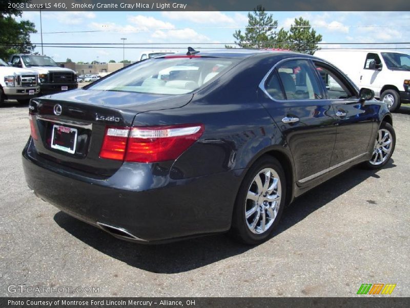 Smokey Granite Gray Mica / Light Gray 2008 Lexus LS 460