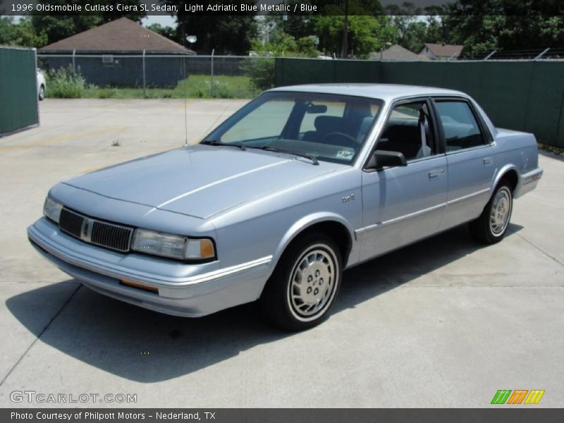 Light Adriatic Blue Metallic / Blue 1996 Oldsmobile Cutlass Ciera SL Sedan