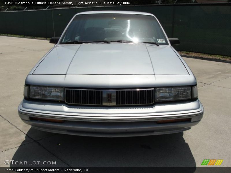 Light Adriatic Blue Metallic / Blue 1996 Oldsmobile Cutlass Ciera SL Sedan