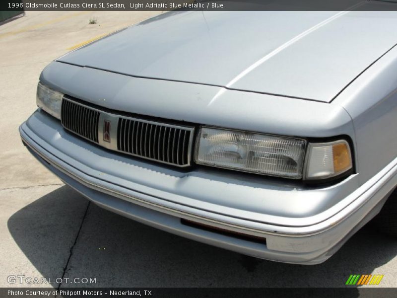 Light Adriatic Blue Metallic / Blue 1996 Oldsmobile Cutlass Ciera SL Sedan