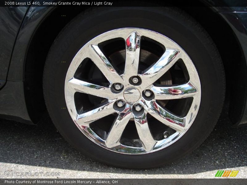 Smokey Granite Gray Mica / Light Gray 2008 Lexus LS 460