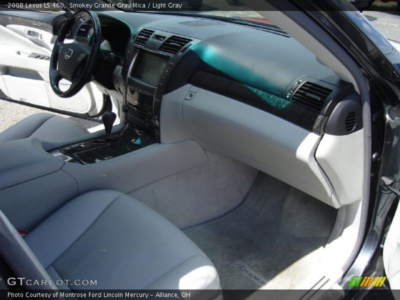 Smokey Granite Gray Mica / Light Gray 2008 Lexus LS 460
