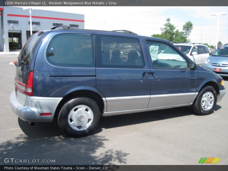 Medium Wedgewood Blue Metallic / Grey 1996 Mercury Villager LS