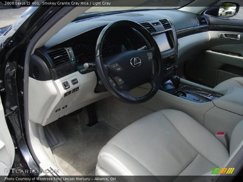 Smokey Granite Gray Mica / Light Gray 2008 Lexus LS 460