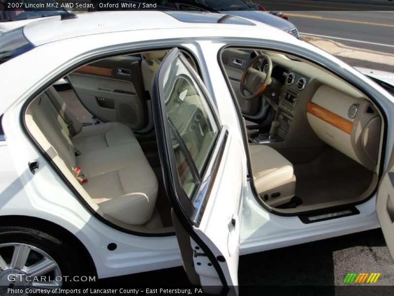 Oxford White / Sand 2007 Lincoln MKZ AWD Sedan