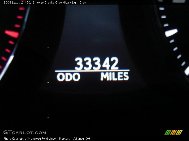 Smokey Granite Gray Mica / Light Gray 2008 Lexus LS 460