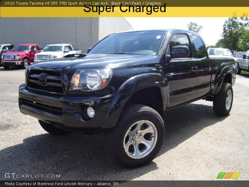 Black Sand Pearl / Graphite 2010 Toyota Tacoma V6 SR5 TRD Sport Access Cab 4x4