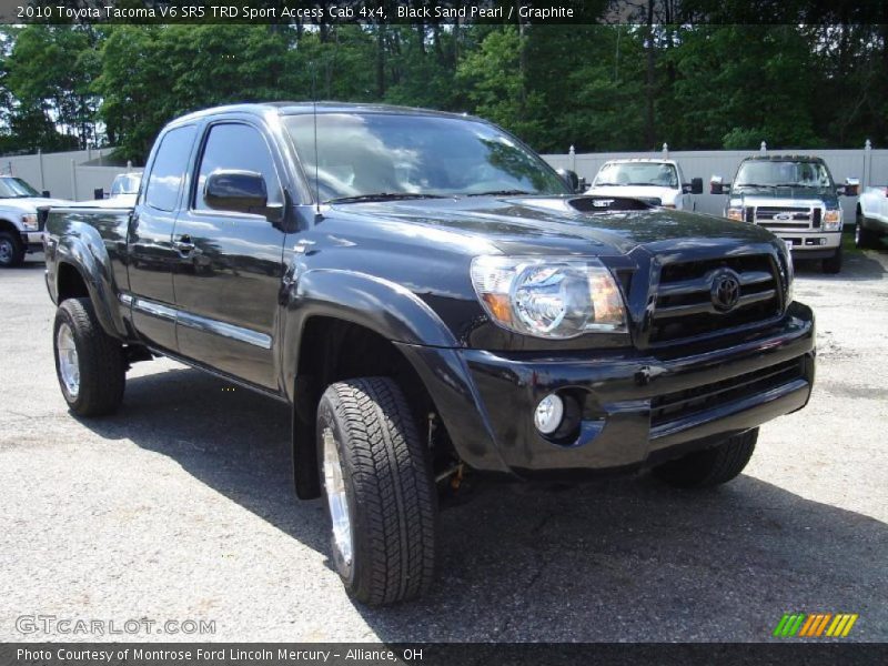 Black Sand Pearl / Graphite 2010 Toyota Tacoma V6 SR5 TRD Sport Access Cab 4x4