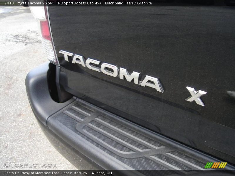 Black Sand Pearl / Graphite 2010 Toyota Tacoma V6 SR5 TRD Sport Access Cab 4x4