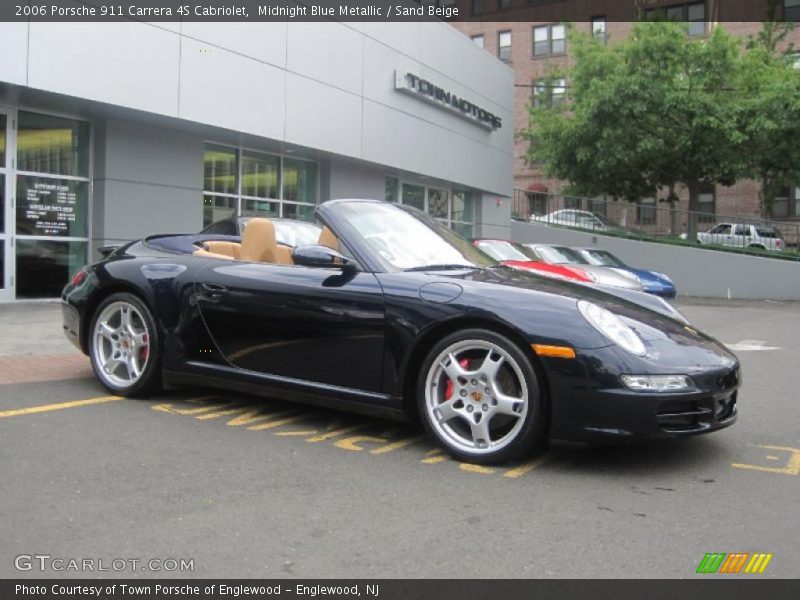 Midnight Blue Metallic / Sand Beige 2006 Porsche 911 Carrera 4S Cabriolet