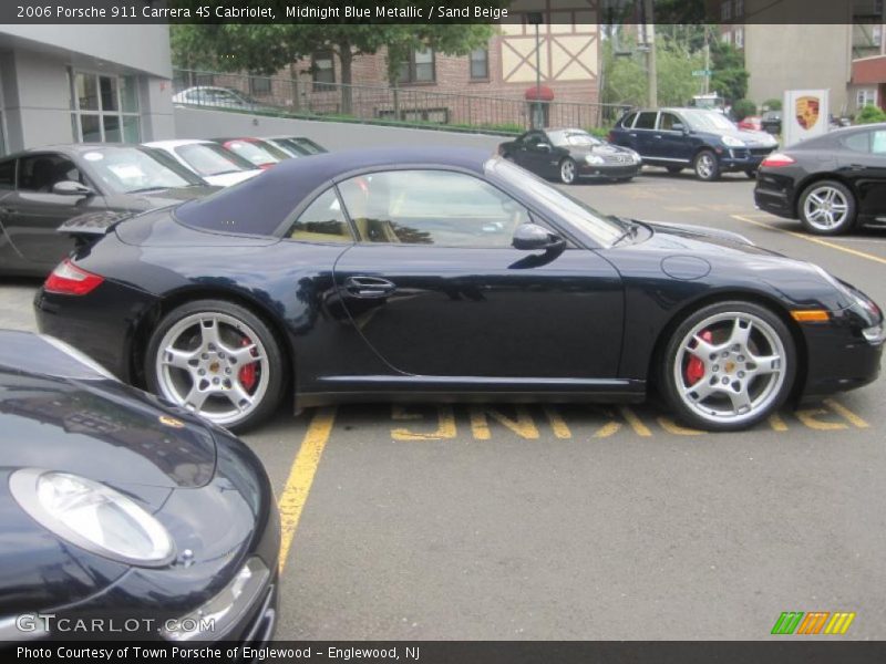 Midnight Blue Metallic / Sand Beige 2006 Porsche 911 Carrera 4S Cabriolet