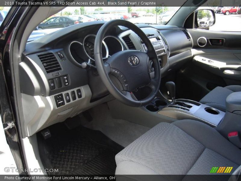 Black Sand Pearl / Graphite 2010 Toyota Tacoma V6 SR5 TRD Sport Access Cab 4x4