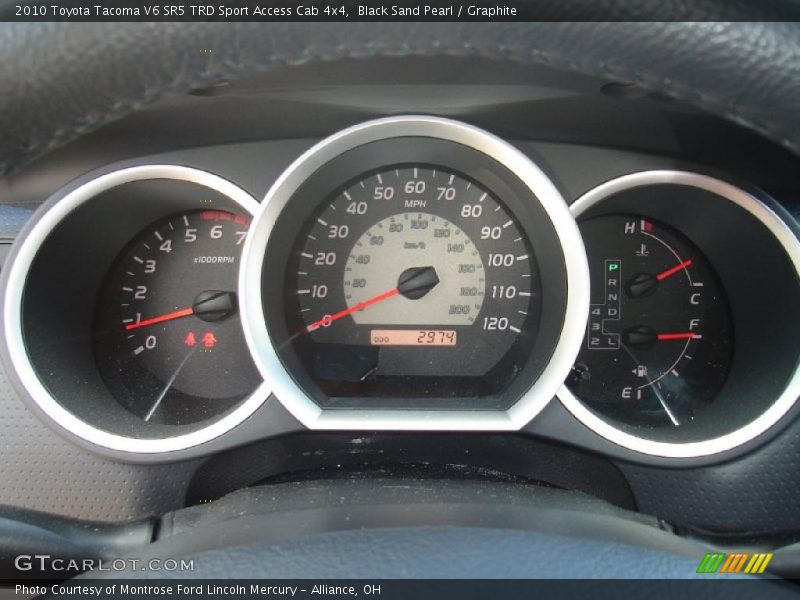 Black Sand Pearl / Graphite 2010 Toyota Tacoma V6 SR5 TRD Sport Access Cab 4x4