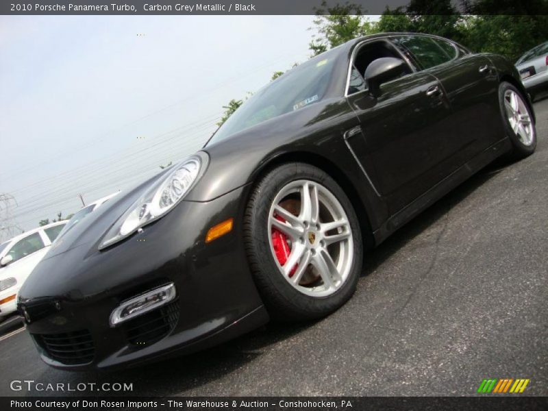Carbon Grey Metallic / Black 2010 Porsche Panamera Turbo