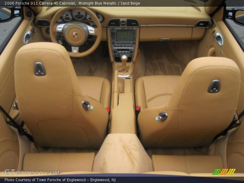 Midnight Blue Metallic / Sand Beige 2006 Porsche 911 Carrera 4S Cabriolet