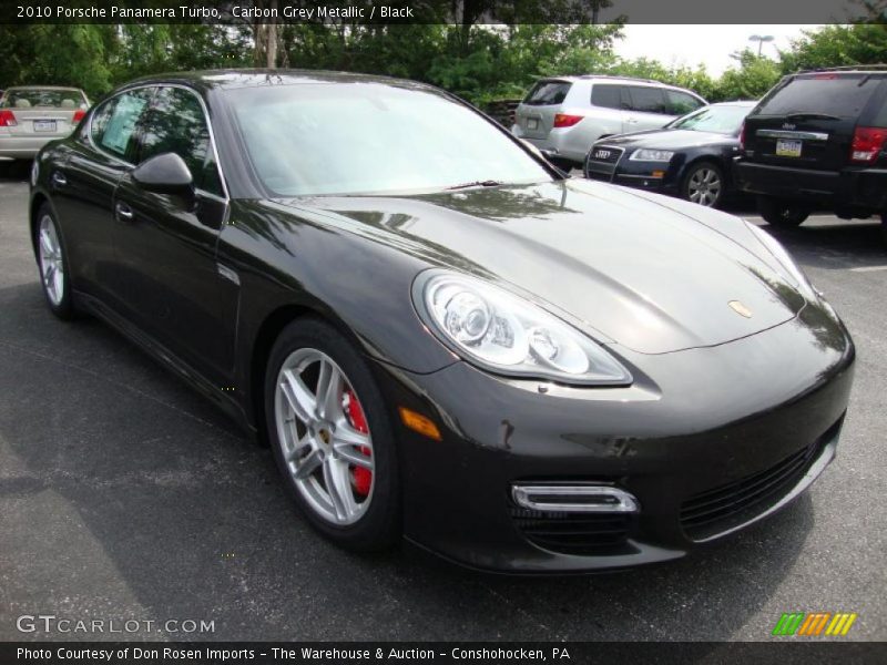 Carbon Grey Metallic / Black 2010 Porsche Panamera Turbo