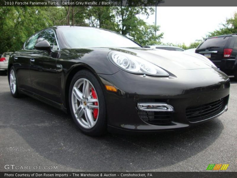 Carbon Grey Metallic / Black 2010 Porsche Panamera Turbo