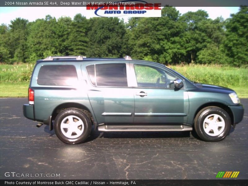Deep Water Blue Metallic / Steel/Titanium 2004 Nissan Armada SE 4x4