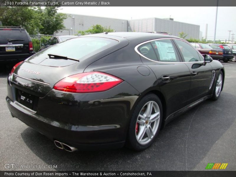 Carbon Grey Metallic / Black 2010 Porsche Panamera Turbo