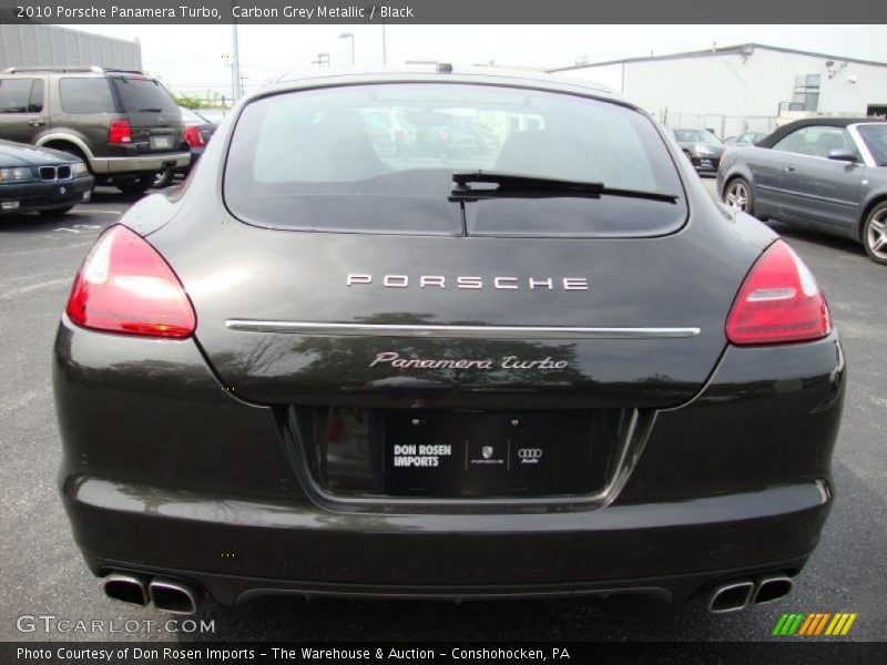 Carbon Grey Metallic / Black 2010 Porsche Panamera Turbo