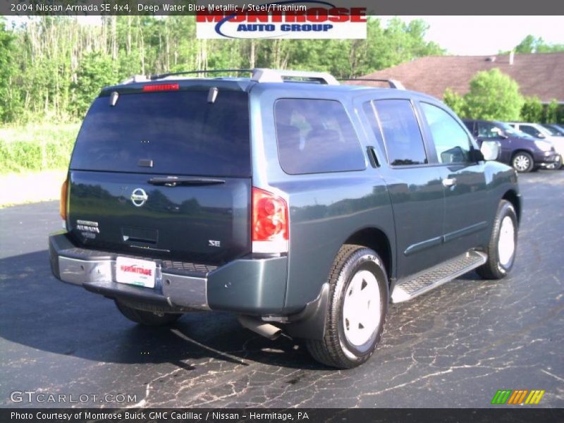 Deep Water Blue Metallic / Steel/Titanium 2004 Nissan Armada SE 4x4