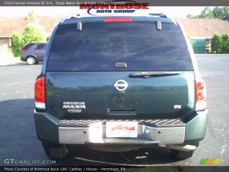 Deep Water Blue Metallic / Steel/Titanium 2004 Nissan Armada SE 4x4
