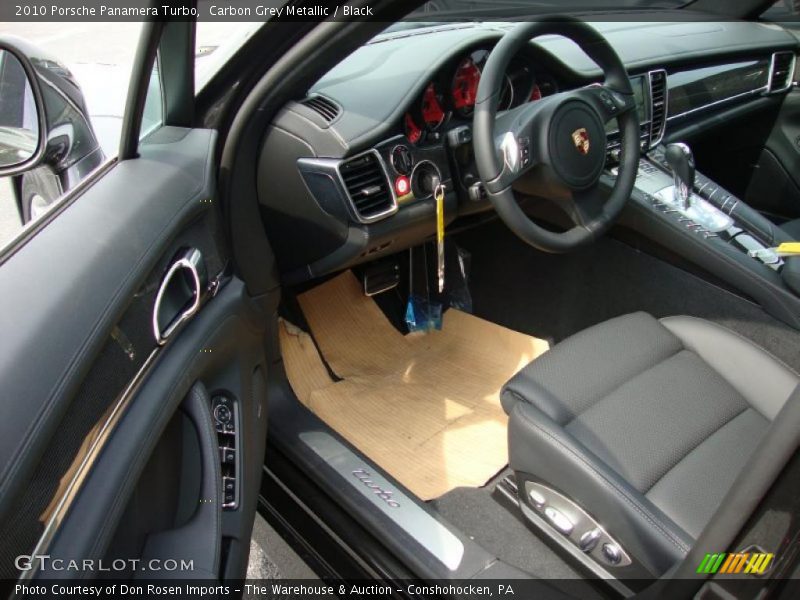 Carbon Grey Metallic / Black 2010 Porsche Panamera Turbo
