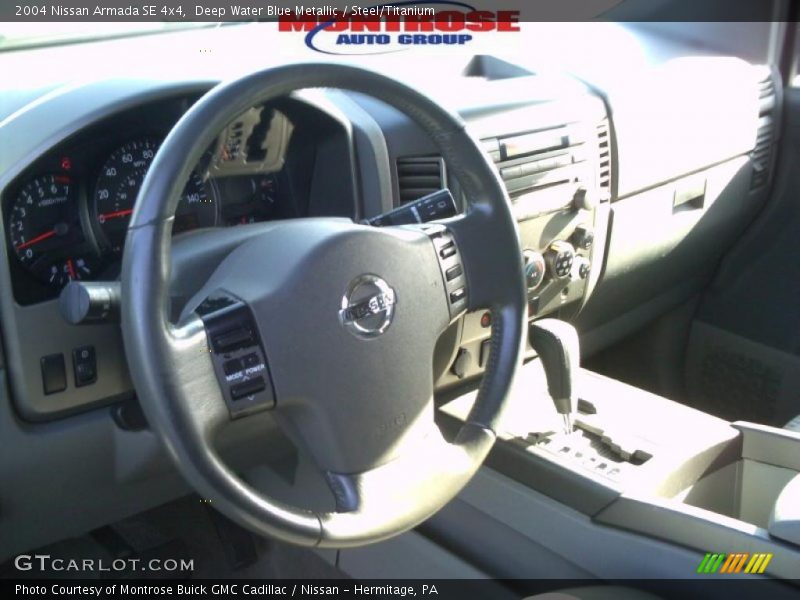 Deep Water Blue Metallic / Steel/Titanium 2004 Nissan Armada SE 4x4