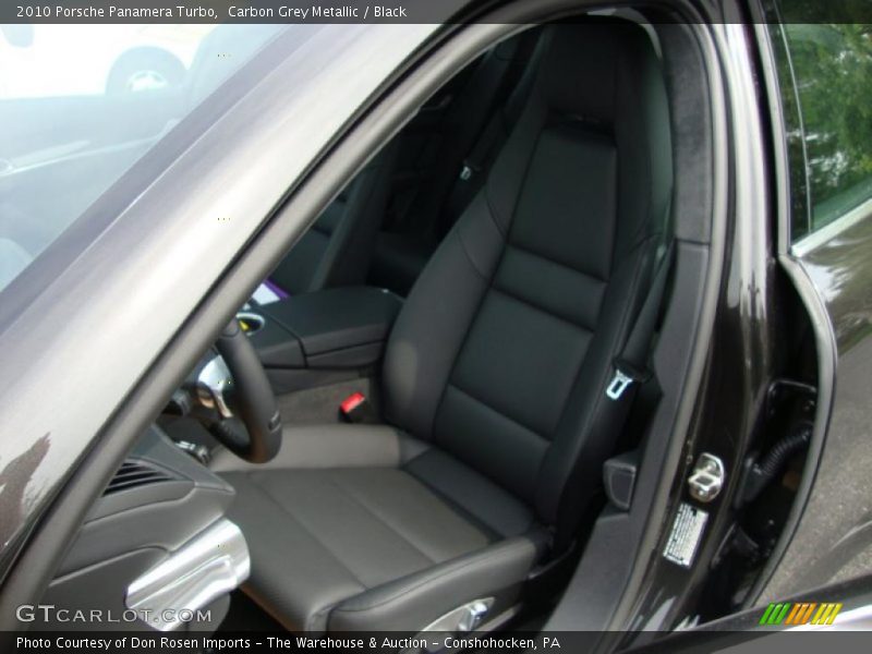 Carbon Grey Metallic / Black 2010 Porsche Panamera Turbo