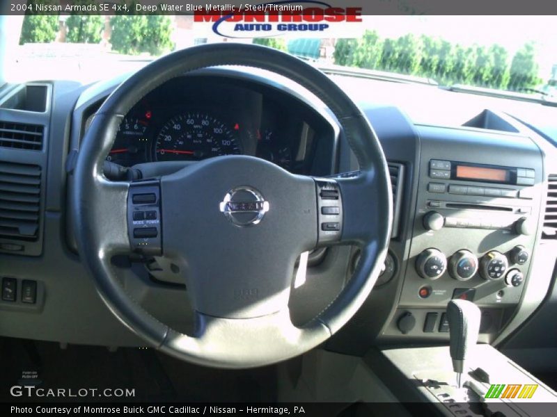 Deep Water Blue Metallic / Steel/Titanium 2004 Nissan Armada SE 4x4