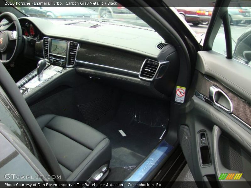 Carbon Grey Metallic / Black 2010 Porsche Panamera Turbo
