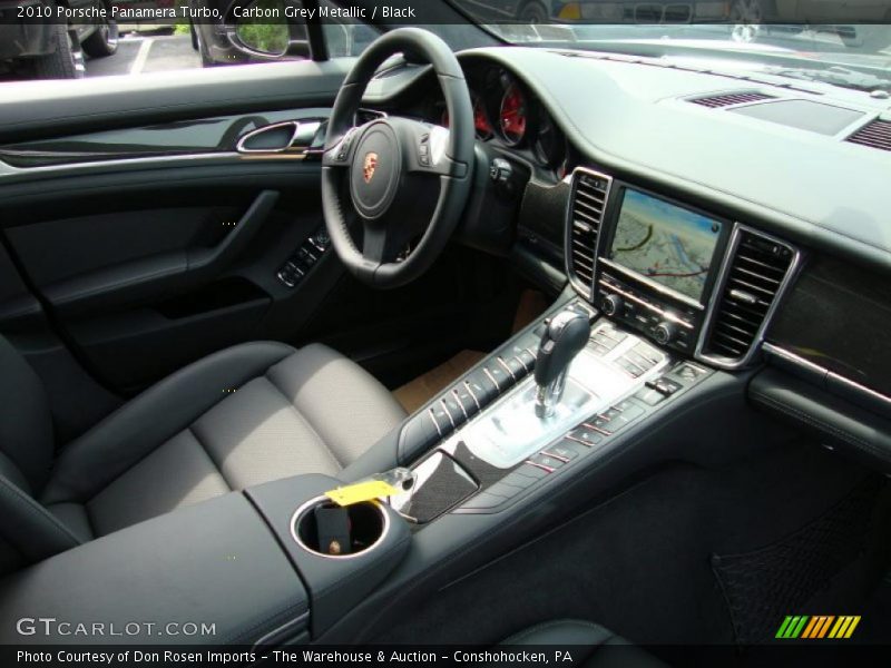 Carbon Grey Metallic / Black 2010 Porsche Panamera Turbo