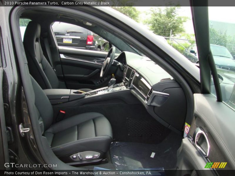 Carbon Grey Metallic / Black 2010 Porsche Panamera Turbo