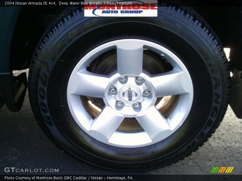 Deep Water Blue Metallic / Steel/Titanium 2004 Nissan Armada SE 4x4