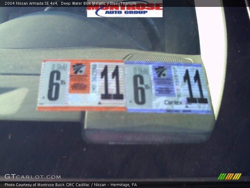 Deep Water Blue Metallic / Steel/Titanium 2004 Nissan Armada SE 4x4