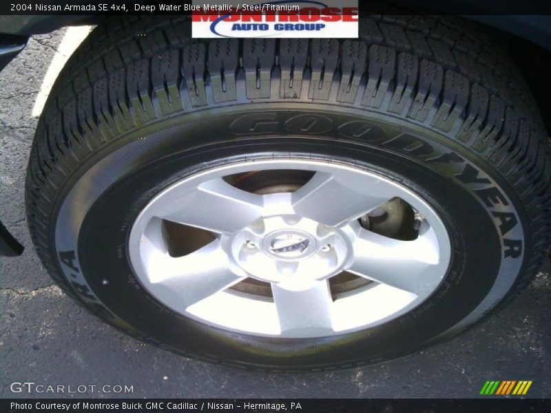 Deep Water Blue Metallic / Steel/Titanium 2004 Nissan Armada SE 4x4