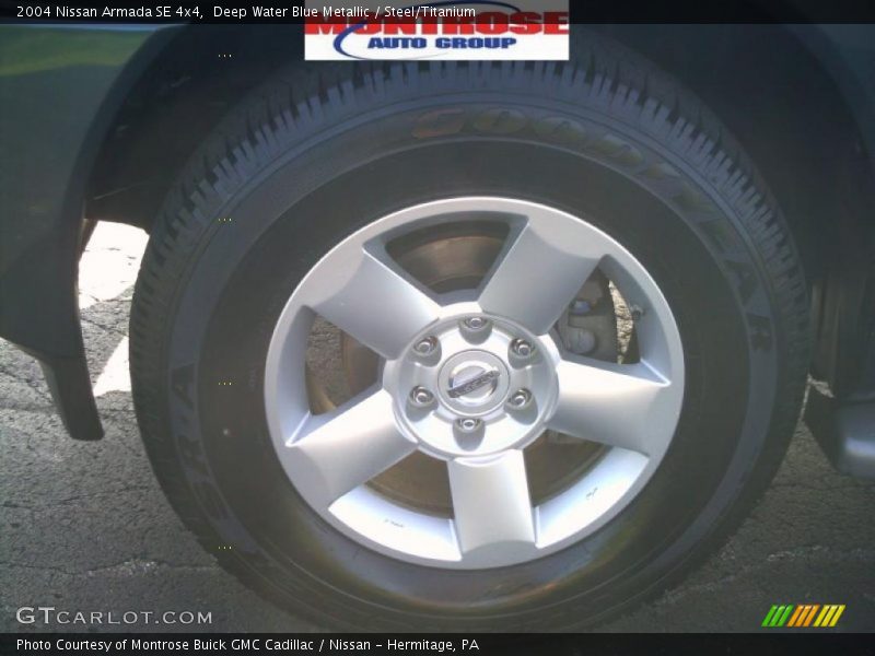 Deep Water Blue Metallic / Steel/Titanium 2004 Nissan Armada SE 4x4