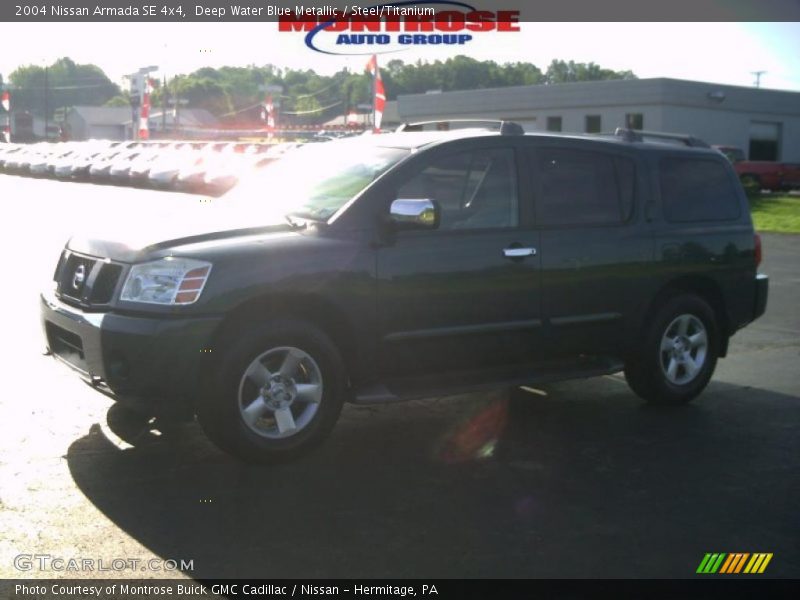 Deep Water Blue Metallic / Steel/Titanium 2004 Nissan Armada SE 4x4
